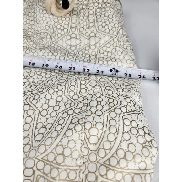 Donna Dixon Large Rope Handle Off-White & Gold Canvas Tote Bag - Picture 11 of 11